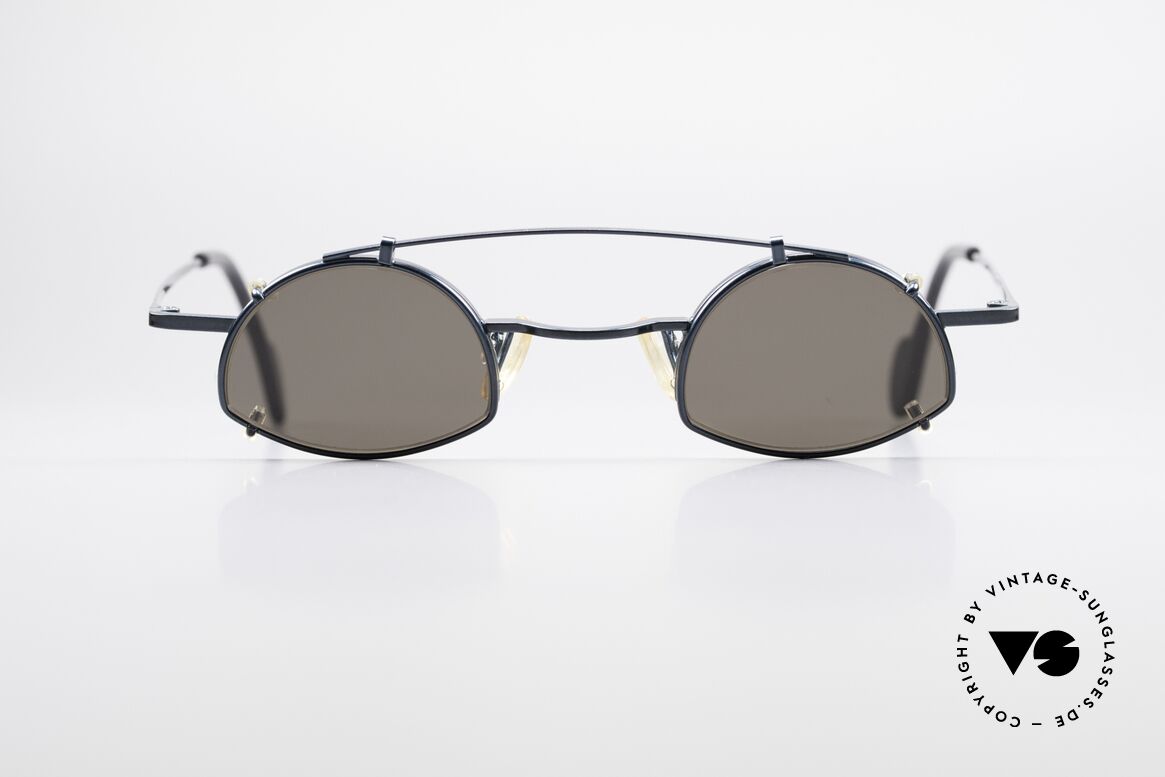 Theo Belgium Poco Small Frame With Clip On, vintage THEO Belgium eyeglass-frame with Sun-Clip, Made for Men and Women