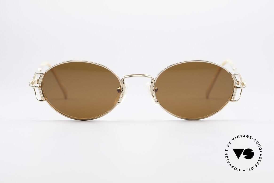 Jean Paul Gaultier 55-6104 Oval Designer Sunglasses, oval 90's designer sunglasses by Jean Paul GAULTIER, Made for Men and Women
