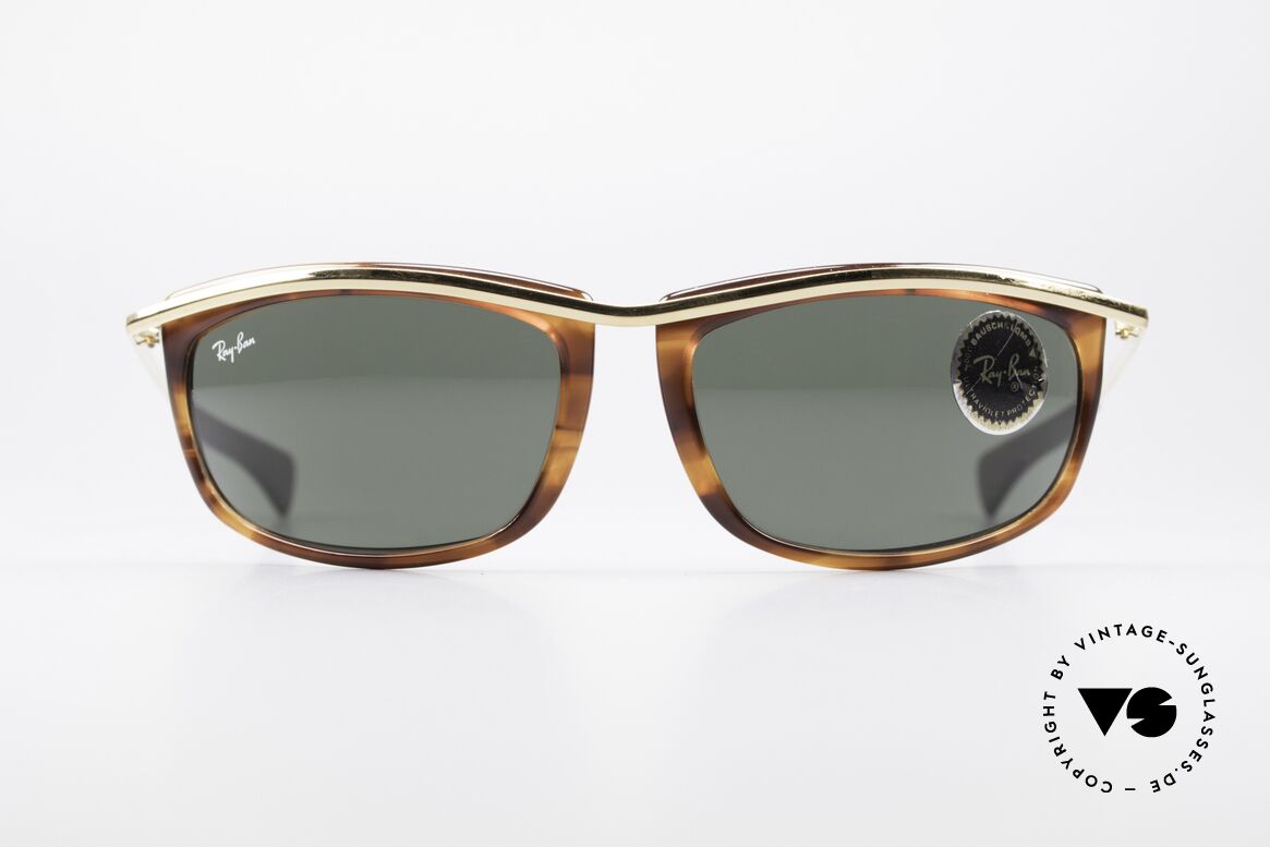 Ray Ban Olympian I Sporty USA B&L Sunglasses, striking shape & perfect XL fit (high-end quality), Made for Men