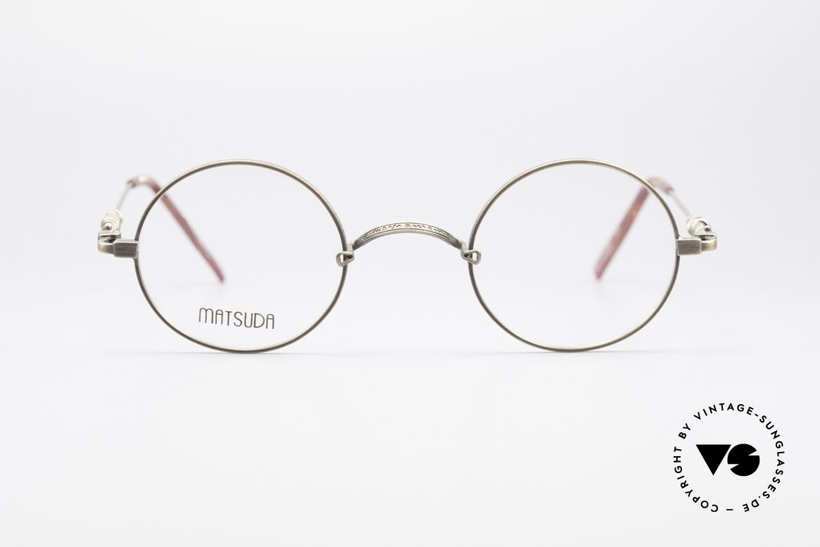Matsuda 2869 90's Vintage Glasses Round, 90's vintage designer eyeglasses by Matsuda, Japan, Made for Men and Women Matsuda 2869 90's Vintage Glasses Round, 90's vintage designer eyeglasses by Matsuda, Japan, Made for Men and Women