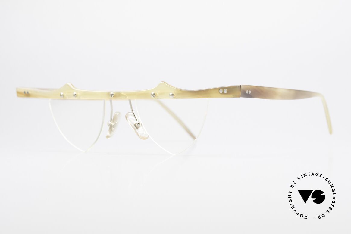 Theo Belgium Eta Heart Glasses Buffalo Horn, the first Theo collection "Balkenbril" was made of horn, Made for Women