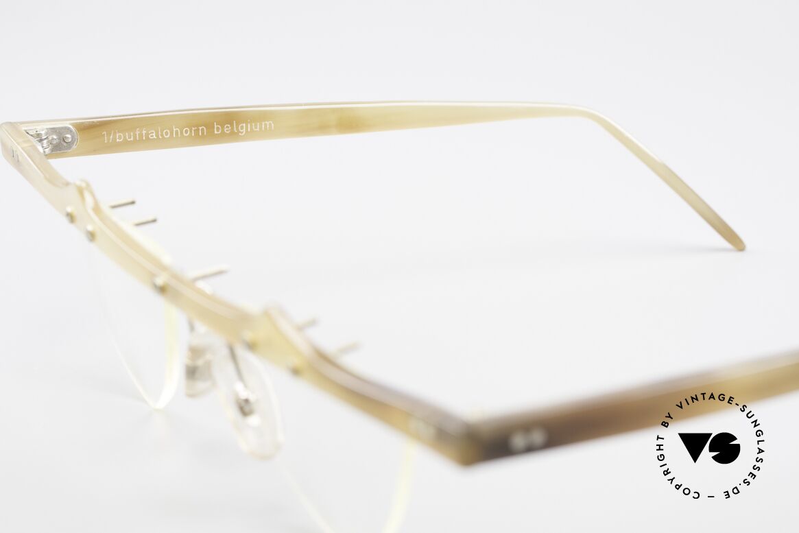 Theo Belgium Eta Heart Glasses Buffalo Horn, never worn, one of a kind; Theo frame for all who dare!, Made for Women