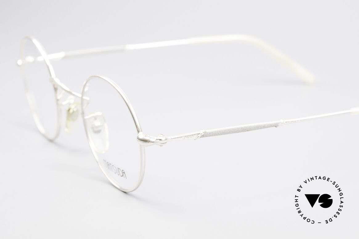 Matsuda 2872 Round 90's Designer Glasses, costly 'design elements' decorate the frame (size 44-24), Made for Men and Women