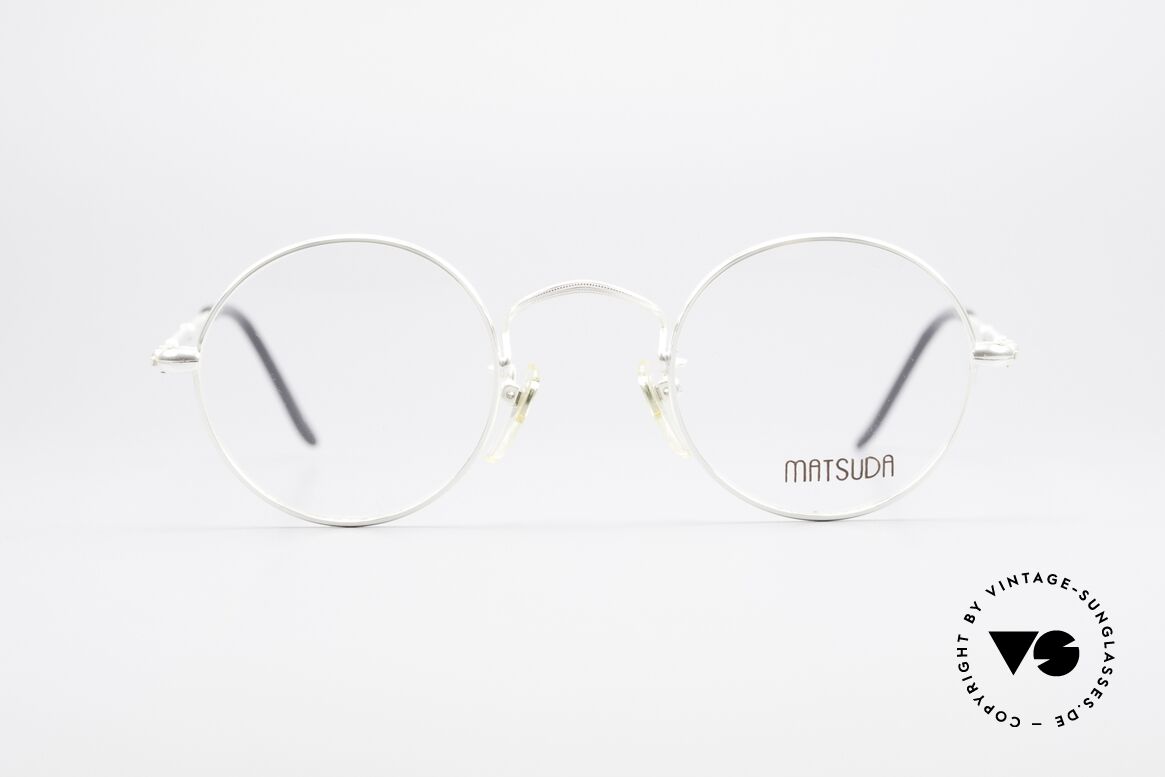 Matsuda 2872 90's Designer Glasses Round, outstanding craftsmanship by the Japanese manufactory, Made for Men and Women