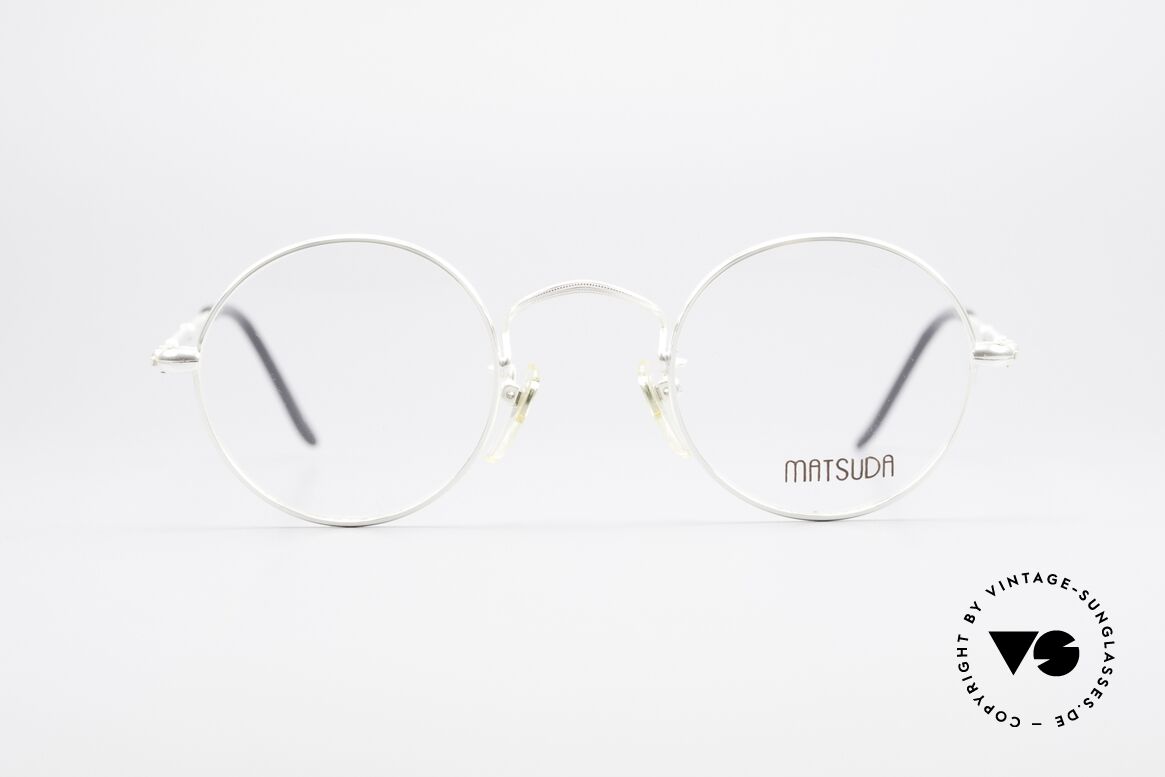 Matsuda 2872 90's Designer Glasses Round, outstanding craftsmanship by the Japanese manufactory, Made for Men and Women