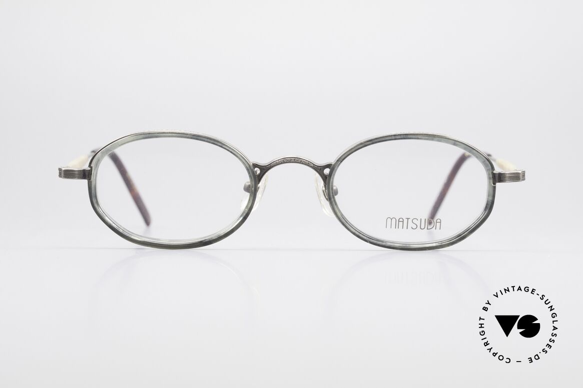 Matsuda 10402 Oval Vintage Eyeglass-Frame, high-end quality = a matter of course for Matsuda, Made for Men and Women