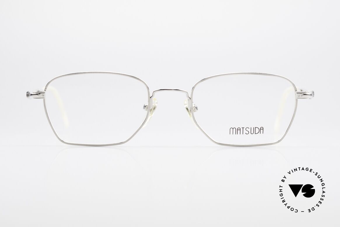 Matsuda 2882 Vintage Eyeglasses Square, vintage Matsuda designer eyeglasses from the 90s, Made for Men