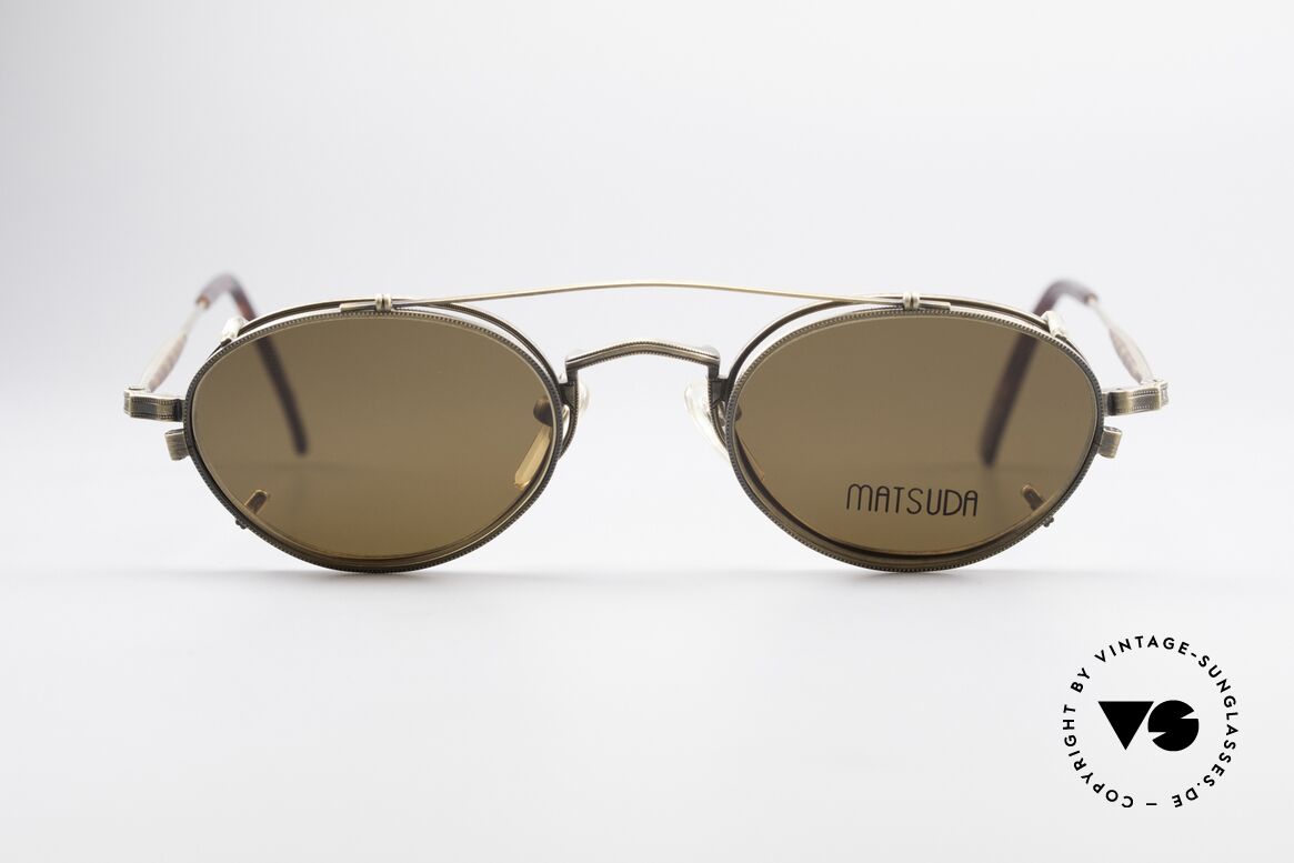 Matsuda 10102 Vintage Steampunk Shades, vintage Matsuda designer eyeglasses from the mid 90's, Made for Men