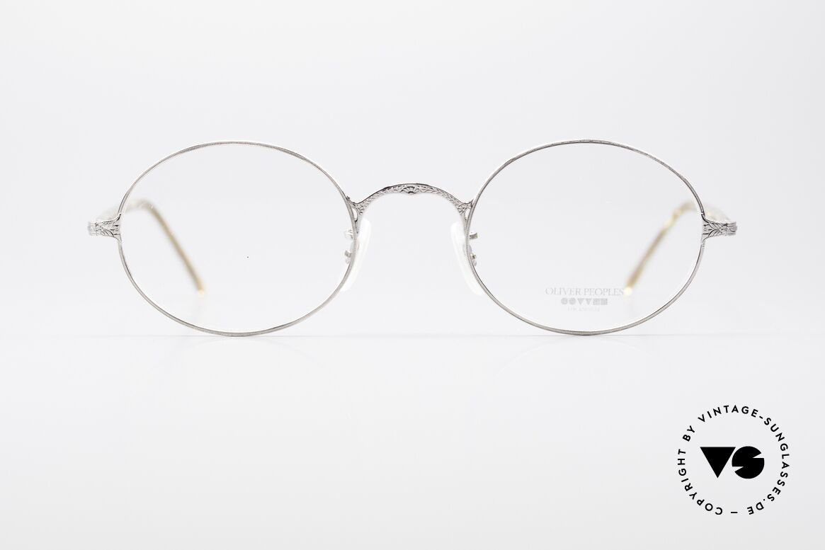 Oliver Peoples OP50V Oval 90's Eyeglasses Vintage, oval vintage Oliver Peoples eyeglasses of the 1990's, Made for Men and Women