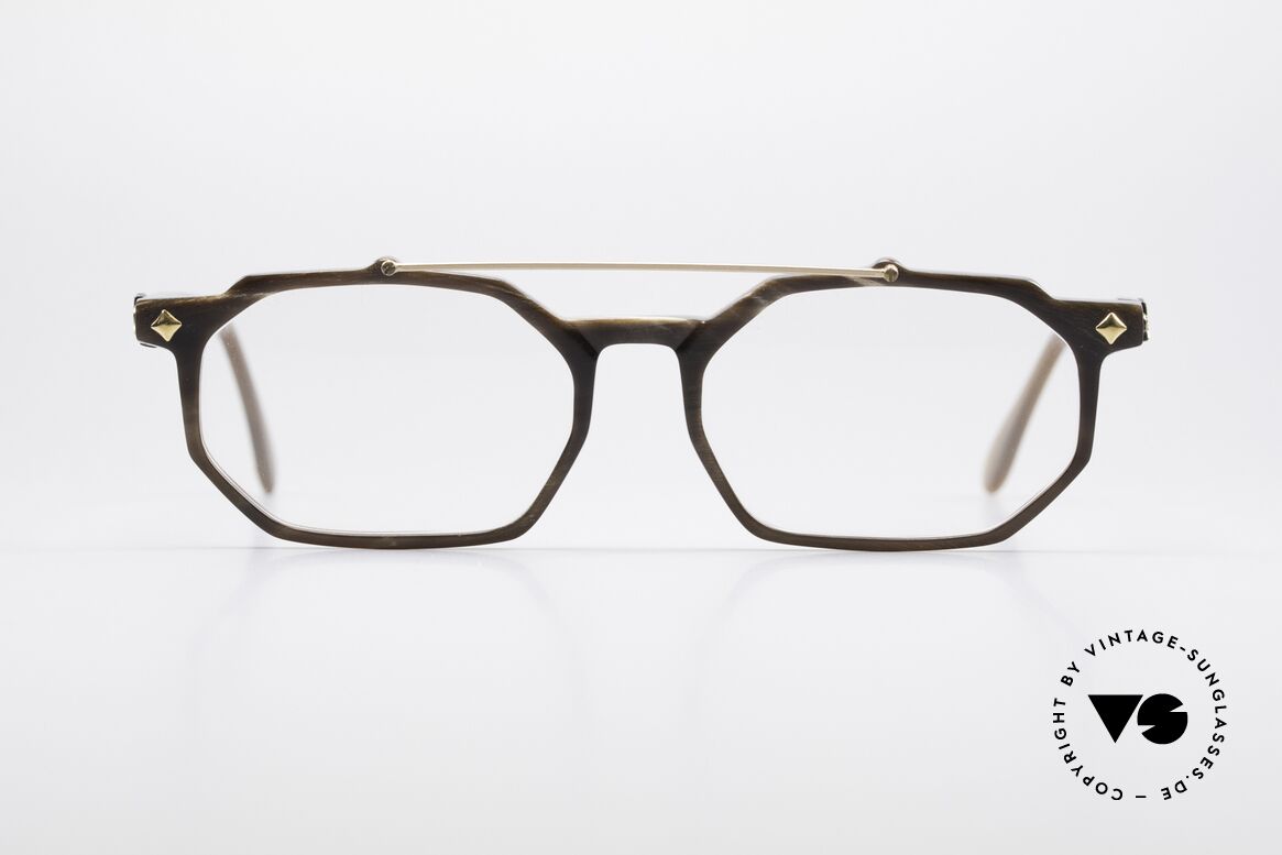 MCM München 301 Buffalo Horn Vintage Frame, luxury horn eyeglasses by MCM from the 1980's, Made for Men and Women