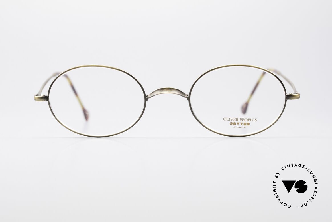 Oliver Peoples OP81AG Small Oval Designer Glasses, vintage Oliver Peoples eyeglasses from the late 1990's, Made for Men and Women