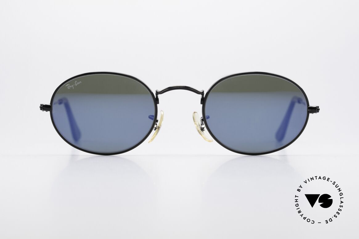 Ray Ban Classic Style I Blue Mirrored USA Sunglasses, model of the old RAY-BAN 'Classic Collection', Made for Men and Women