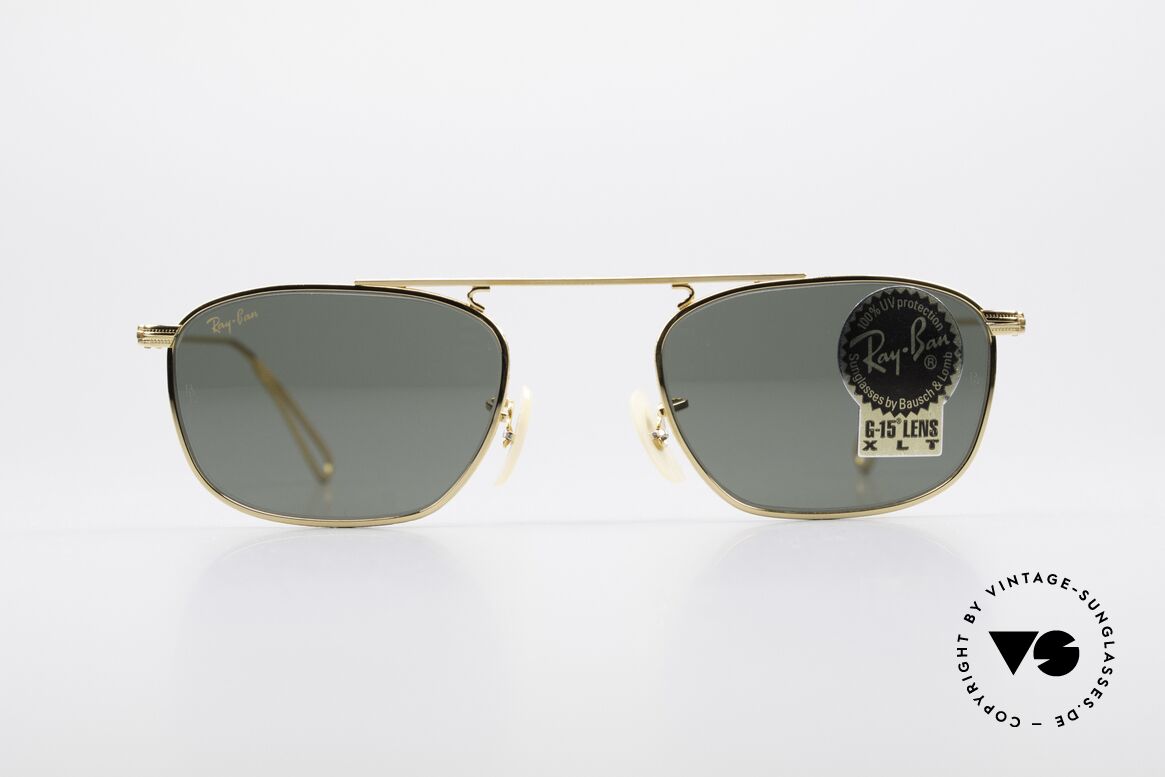 Ray Ban Vintage Square Old USA B&L Sunglasses, Ray-Ban sunglasses of the 'Vintage Metal Collection', Made for Men and Women