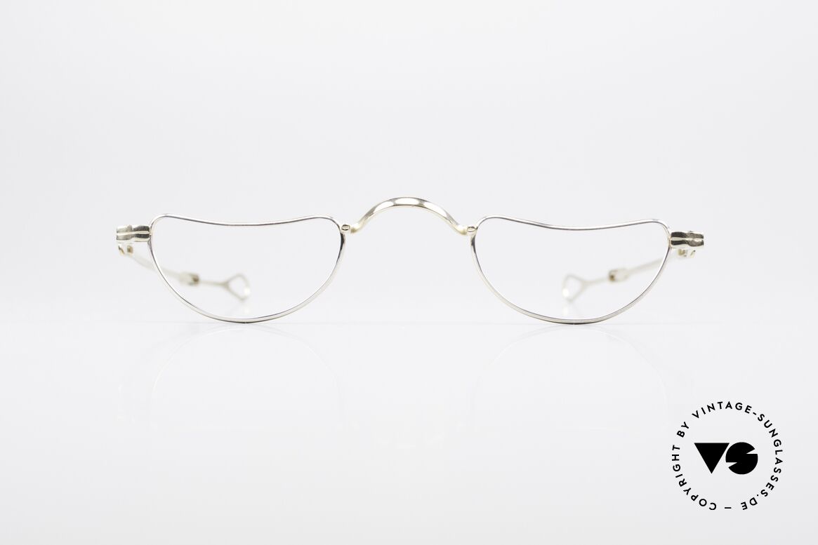 Lunor - Telescopic Extendable Frame Solid Gold, Lunor: shortcut for French "Lunette d'Or" (gold glasses), Made for Men and Women