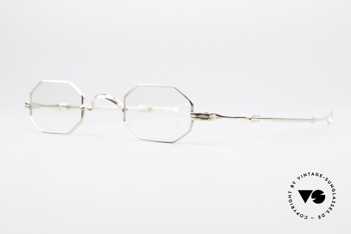 Lunor I 01 Solid Gold Real Gold Glasses Fine Gold, mod. I-01: I = 1st series, 1st model = real gold glasses, Made for Men and Women