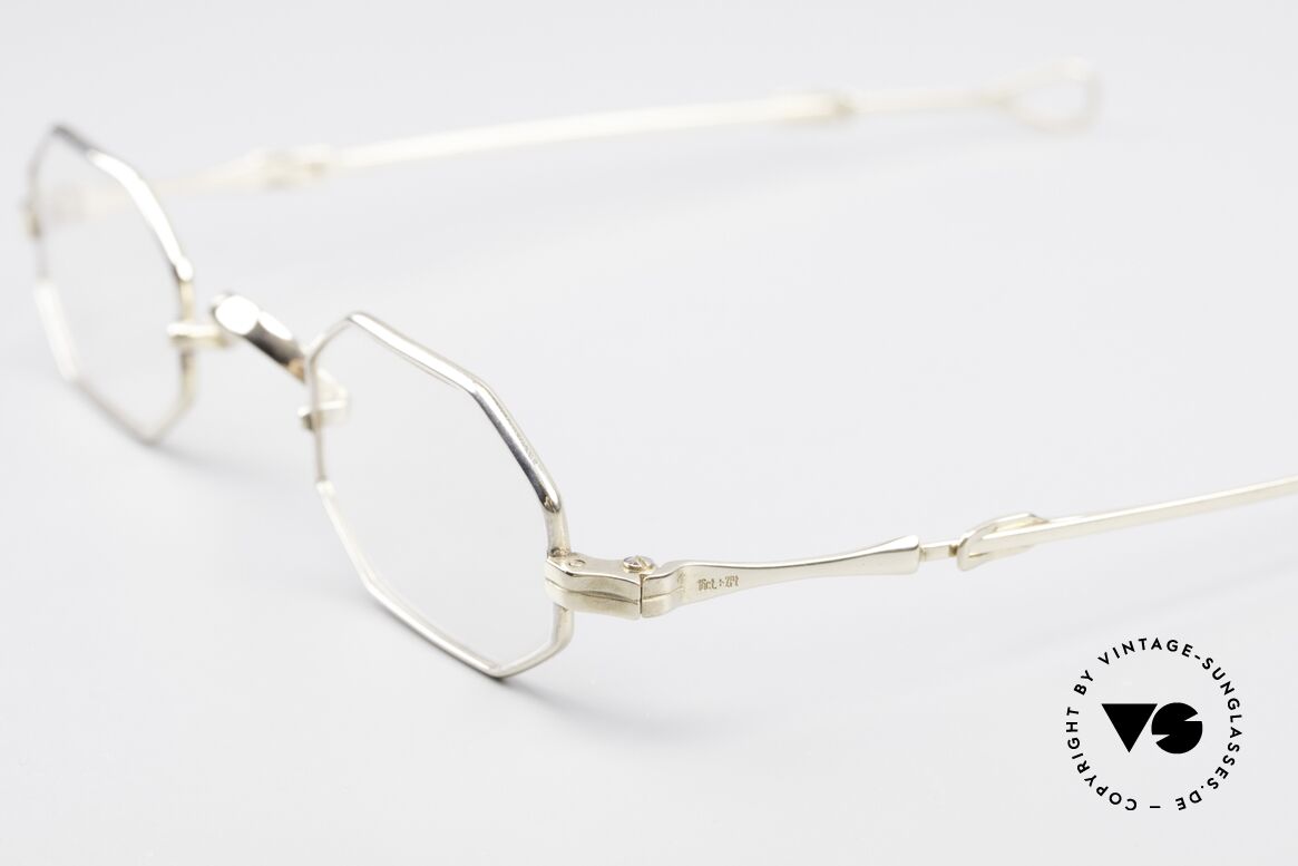 Lunor I 01 Solid Gold Real Gold Glasses Fine Gold, the frame is made of 16ct GOLD and 2ct PLATINUM!, Made for Men and Women