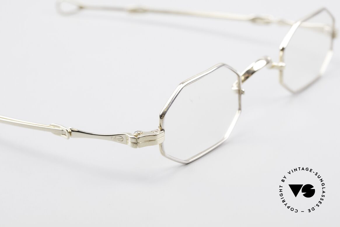 Lunor I 01 Solid Gold Real Gold Glasses Fine Gold, weight 15.4g = therefore 1,000 Euros in material value, Made for Men and Women