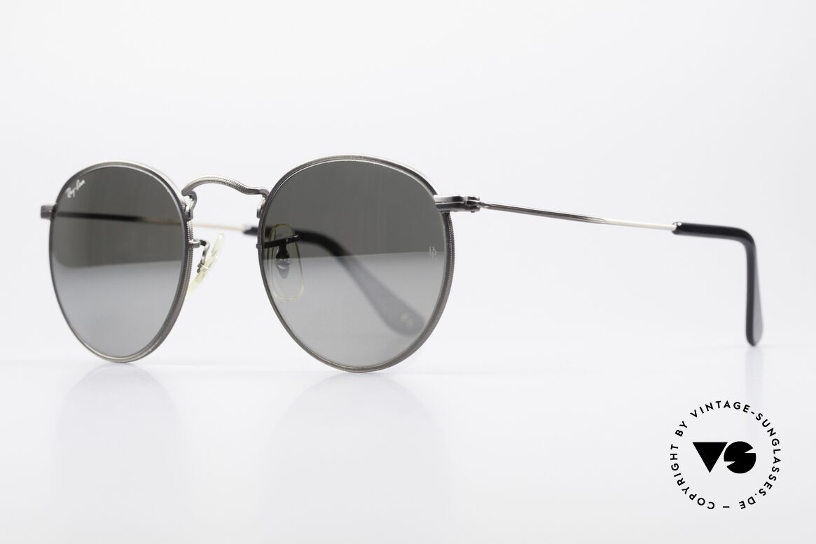 Ray Ban Round Metal 47 Mirrored B&L USA Sunglasses, MIRRORED B&L mineral lenses (100% UV protection), Made for Men and Women