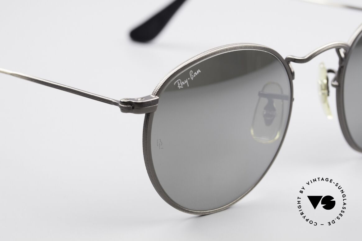 Ray Ban Round Metal 47 Mirrored B&L USA Sunglasses, NO RETRO EYEWEAR, but a rare old 1980's Original!, Made for Men and Women