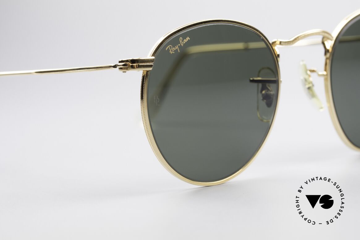 Ray Ban Round Metal 47 Small Round B&L Sunglasses, NO RETRO EYEWEAR, but a rare old 1980's Original!, Made for Men and Women