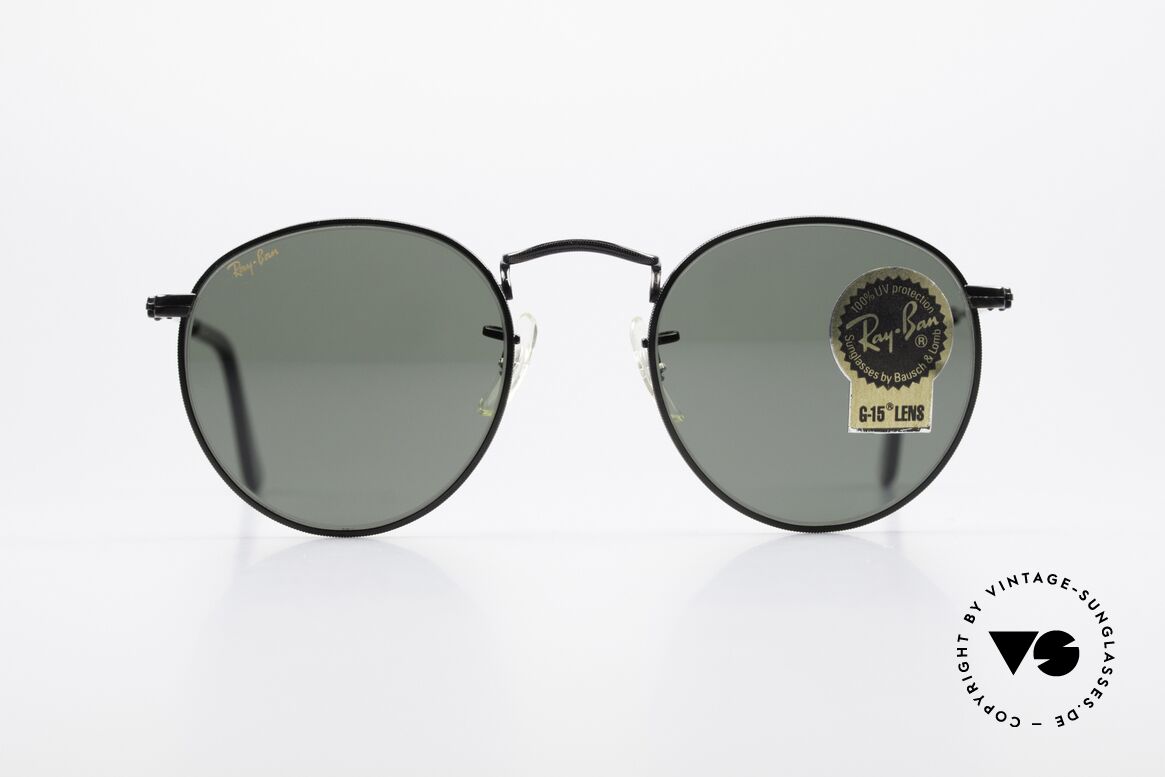 Ray Ban Round Metal 47 Small Round USA Sunglasses, a timeless classic in high-end quality; made in USA, Made for Men and Women