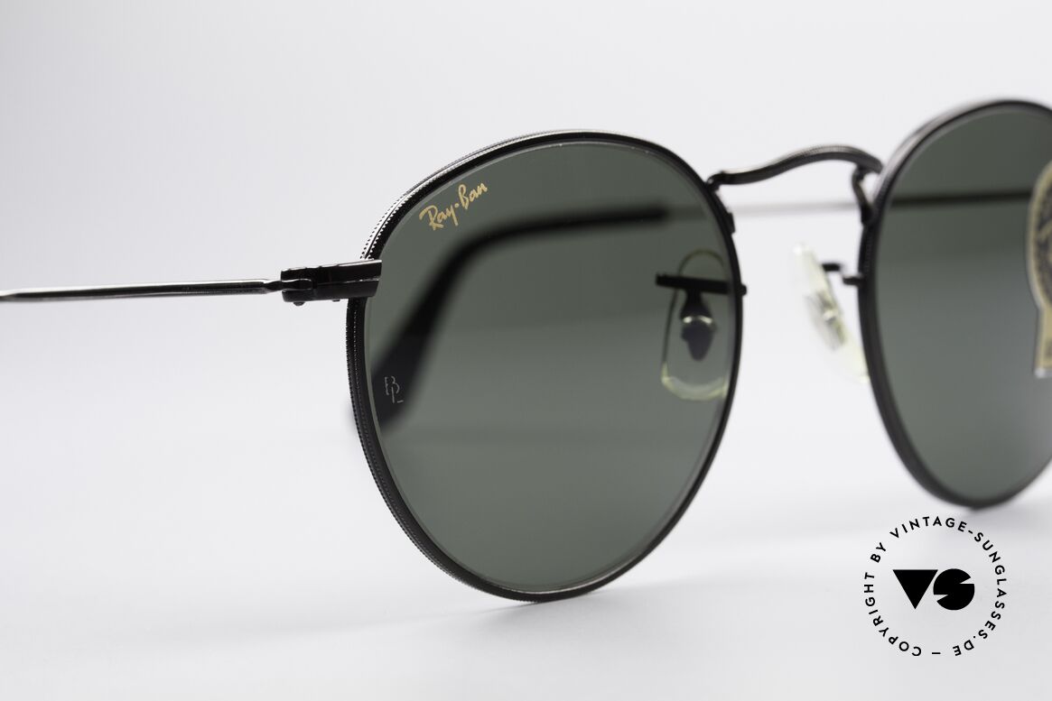 Ray Ban Round Metal 47 Small Round USA Sunglasses, unworn Bausch&Lomb sunglasses + an old B&L case, Made for Men and Women