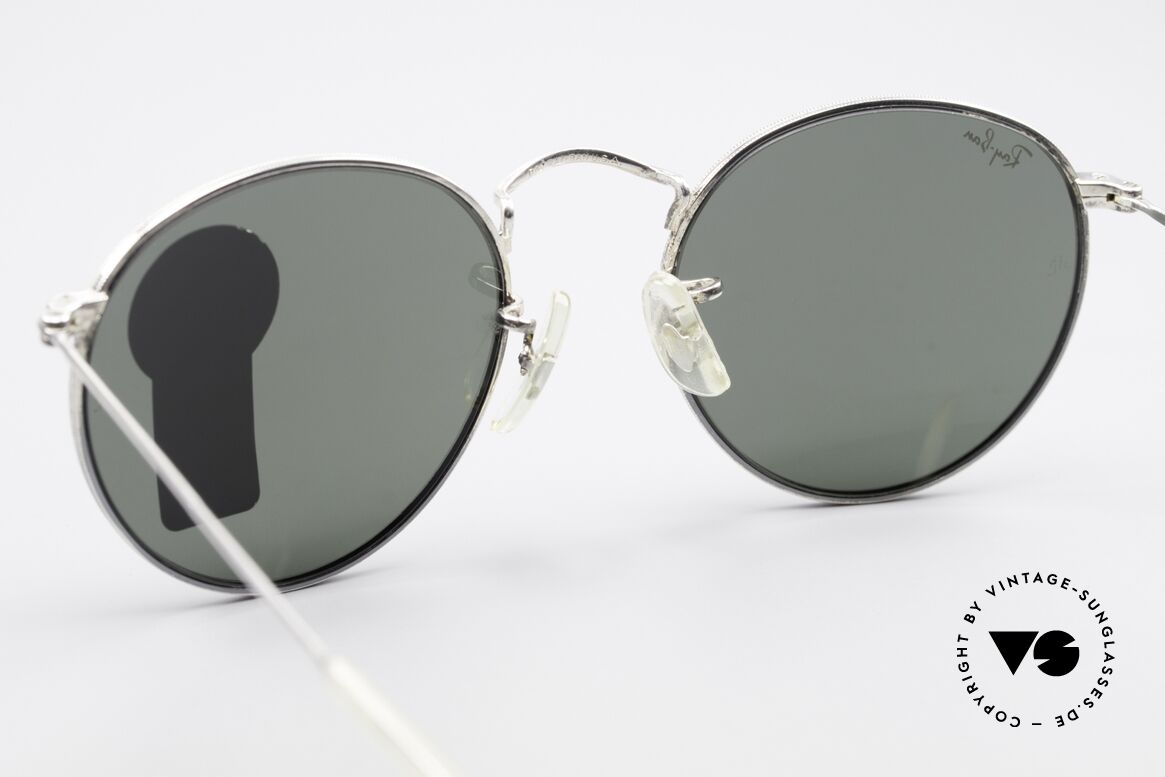 Ray Ban Round Metal 49 Round Ray-Ban Sunglasses USA, NO RETRO EYEWEAR, but a rare old 1980's Original!, Made for Men and Women