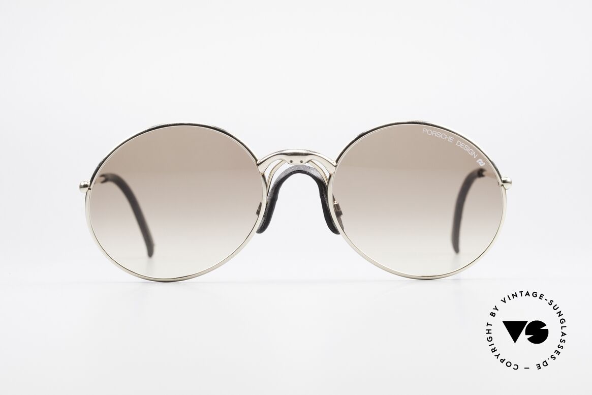 Porsche 5658 Round Vintage Sunglasses 90s, luxury round designer sunglasses by Porsche Design, Made for Men