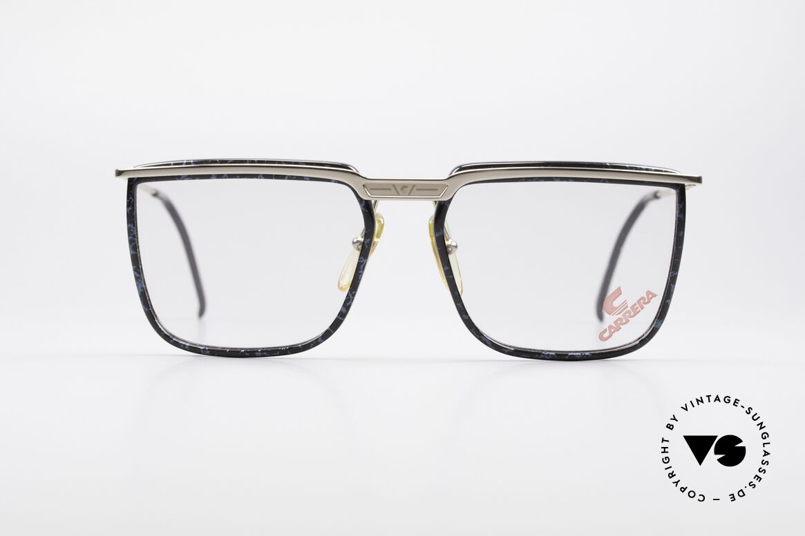 Carrera 5376 Square Vintage Frame Carbon, square vintage 90's CARRERA designer glasses, Made for Men