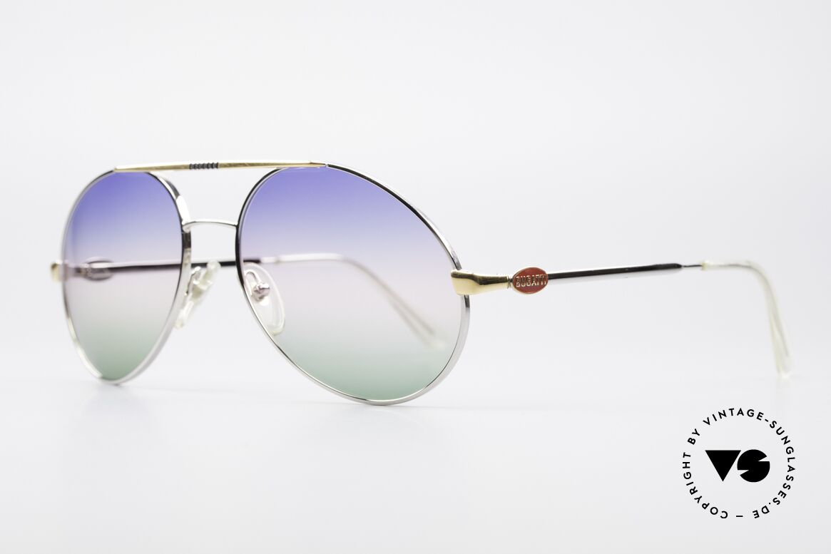 Bugatti 65982 Rare Vintage 80's Sunglasses, terrific combination of frame and sun lenses, Made for Men