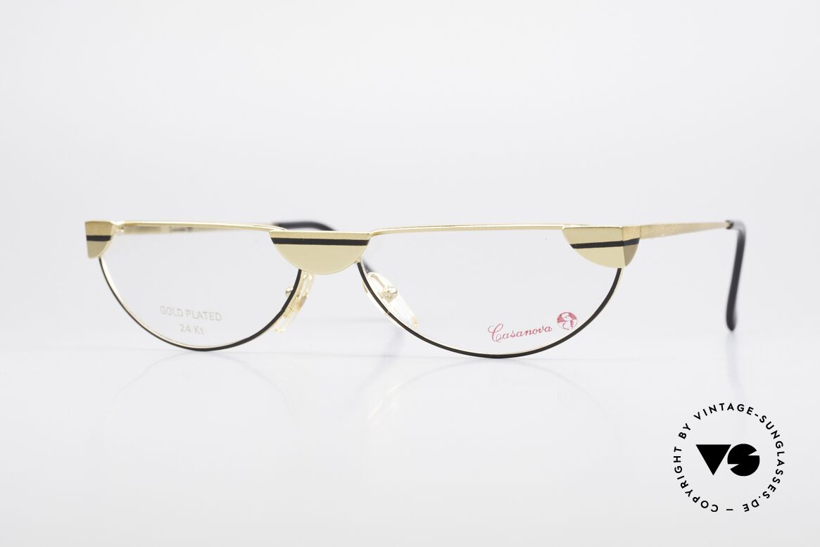 Casanova NM5 Gold Plated Reading Glasses, glamorous Casanova reading glasses from around 1985, Made for Men and Women