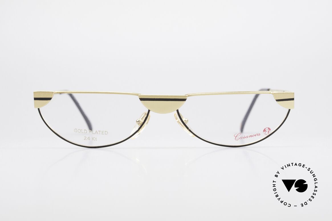 Casanova NM5 Gold Plated Reading Glasses, glamorous Casanova reading glasses from around 1985, Made for Men and Women