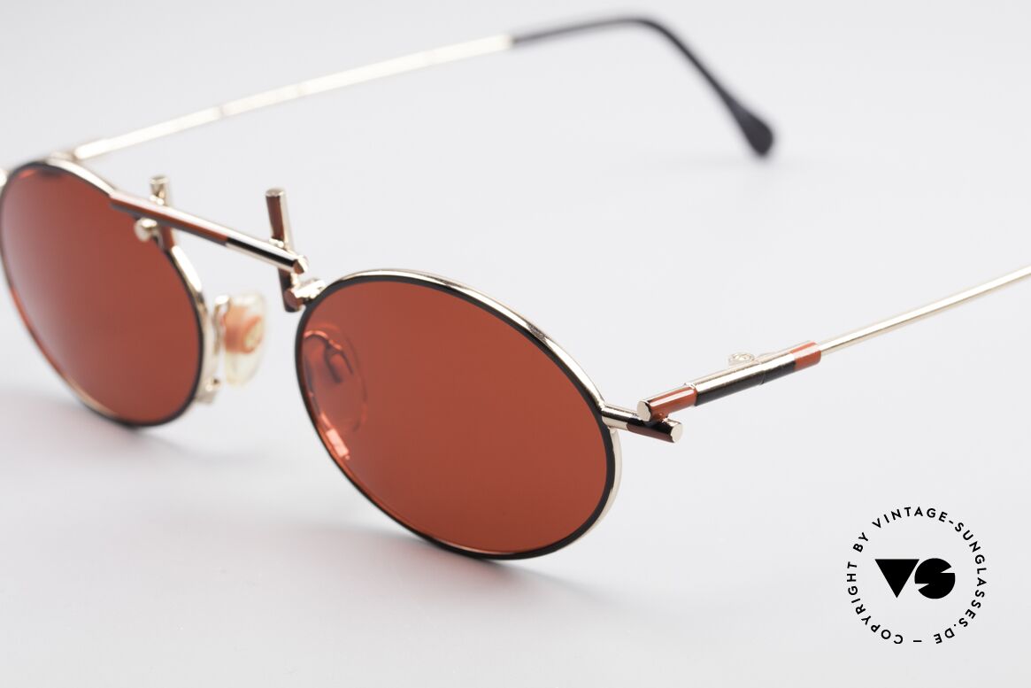 Casanova RVC6 Industrial Steampunk Shades, very remarkable thanks to gaudy 3D-red colored lenses, Made for Men and Women