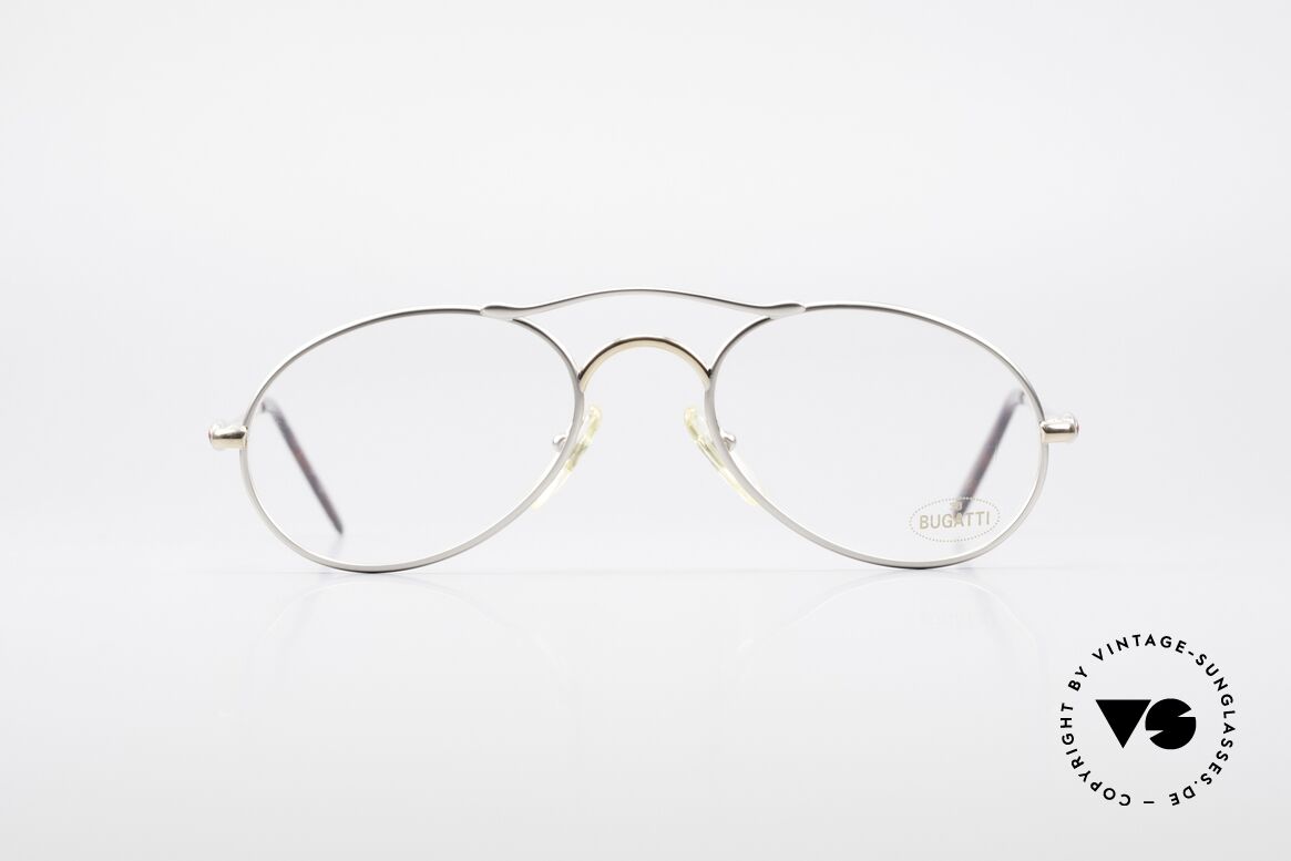 Bugatti 23439 Vintage Glasses With Clip On, made in the mid 90's in France (premium quality), Made for Men
