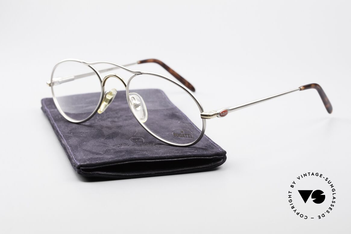 Bugatti 23439 Vintage Glasses With Clip On, Size: medium, Made for Men