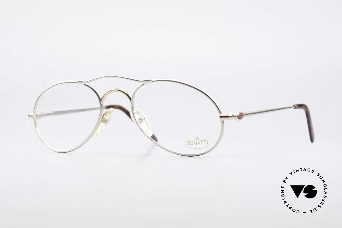 Bugatti 23439 Vintage Glasses With Clip On, Size: medium, Made for Men