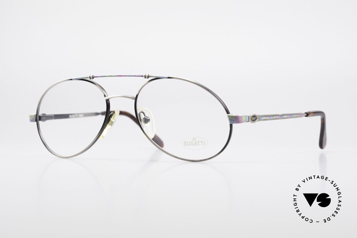 Bugatti 14841 Titanium Luxury Eyeglasses, very elegant designer eyeglass-frame by BUGATTI, Made for Men