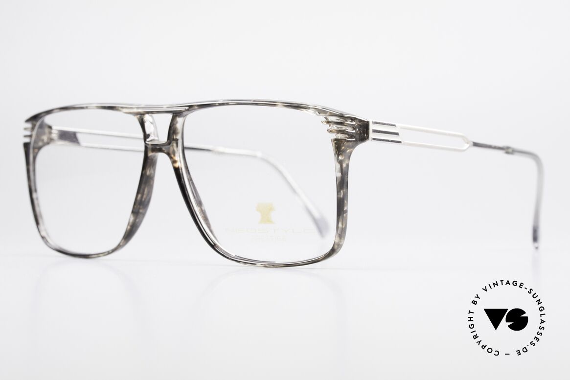 Neostyle Rotary Prestige 33 Titan Frame 80's Eyeglasses, grayish-clear frame coloring (characteristical 80's), Made for Men