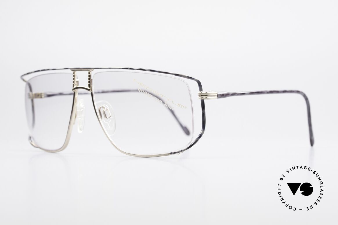 Neostyle Jet 30 Small True Vintage No Retro Frame, half rimless (nylor thread) for 1. class wearing comfort, Made for Men and Women