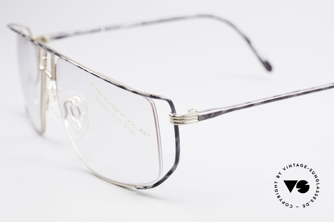 Neostyle Jet 30 Small True Vintage No Retro Frame, brilliant frame coloring 'gold-granite', small size 58/13, Made for Men and Women