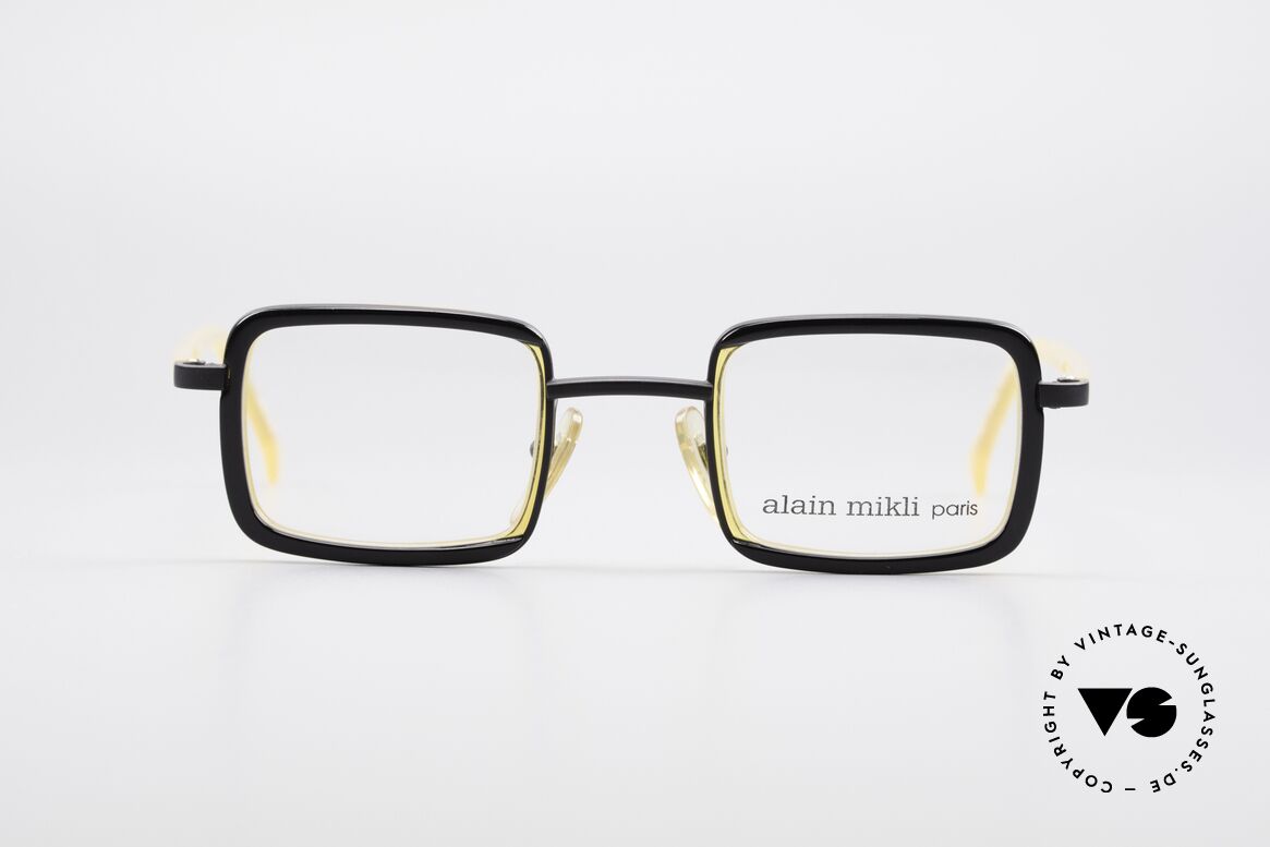 Alain Mikli 1153 / 1168 Square Designer Frame 90's, square 1990's designer eyeglasses by Alain Mikli, Made for Men and Women
