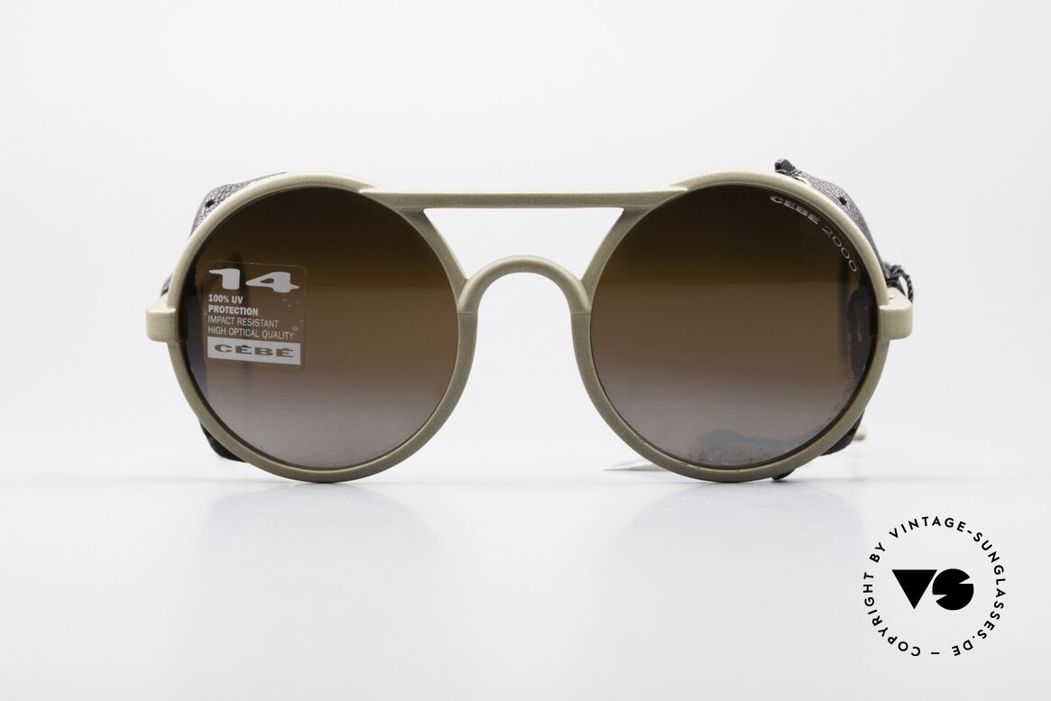 Cebe 1963 Round Ski Sports Sunglasses, vintage Cebe sports shades - made for extreme purpose, Made for Men and Women