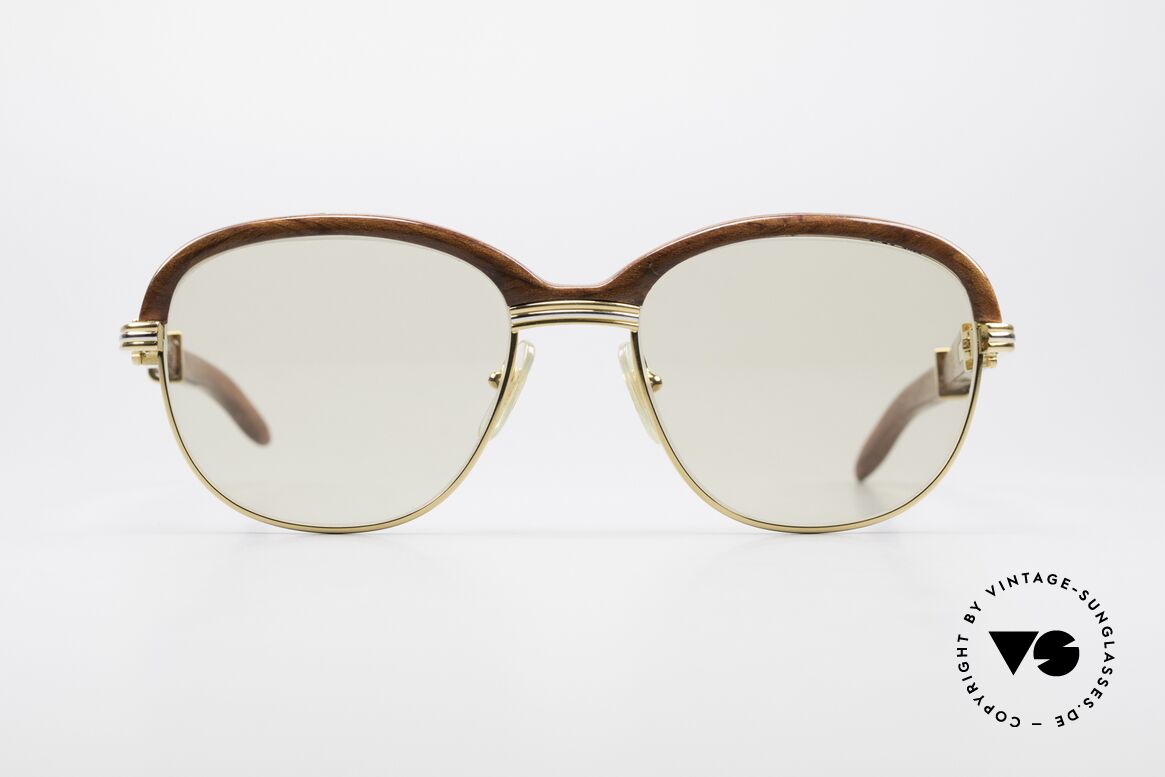 Cartier Malmaison Floyd Mayweather Sunglasses, precious CARTIER vintage wood sunglasses from 1990, Made for Men and Women