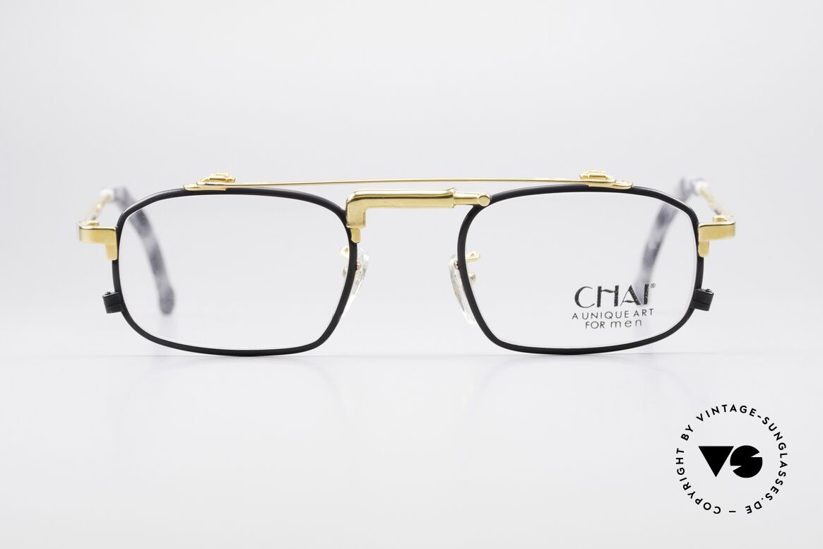 Chai No4 Square Vintage Industrial Metal Frame, extraordinary VINTAGE eyeglasses-frame by CHAI, Made for Men and Women