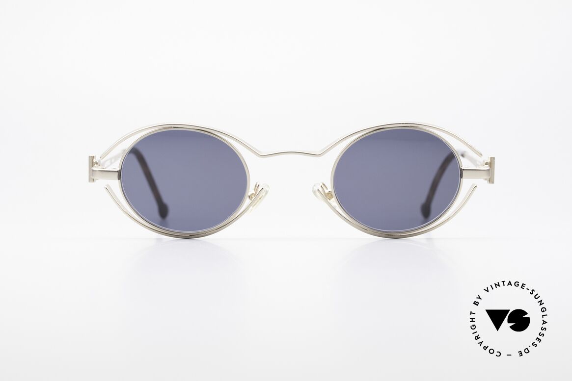Karl Lagerfeld 4123 Oval 90's Designer Shades, genuine vintage designer sunglasses by Karl Lagerfeld, Made for Men and Women