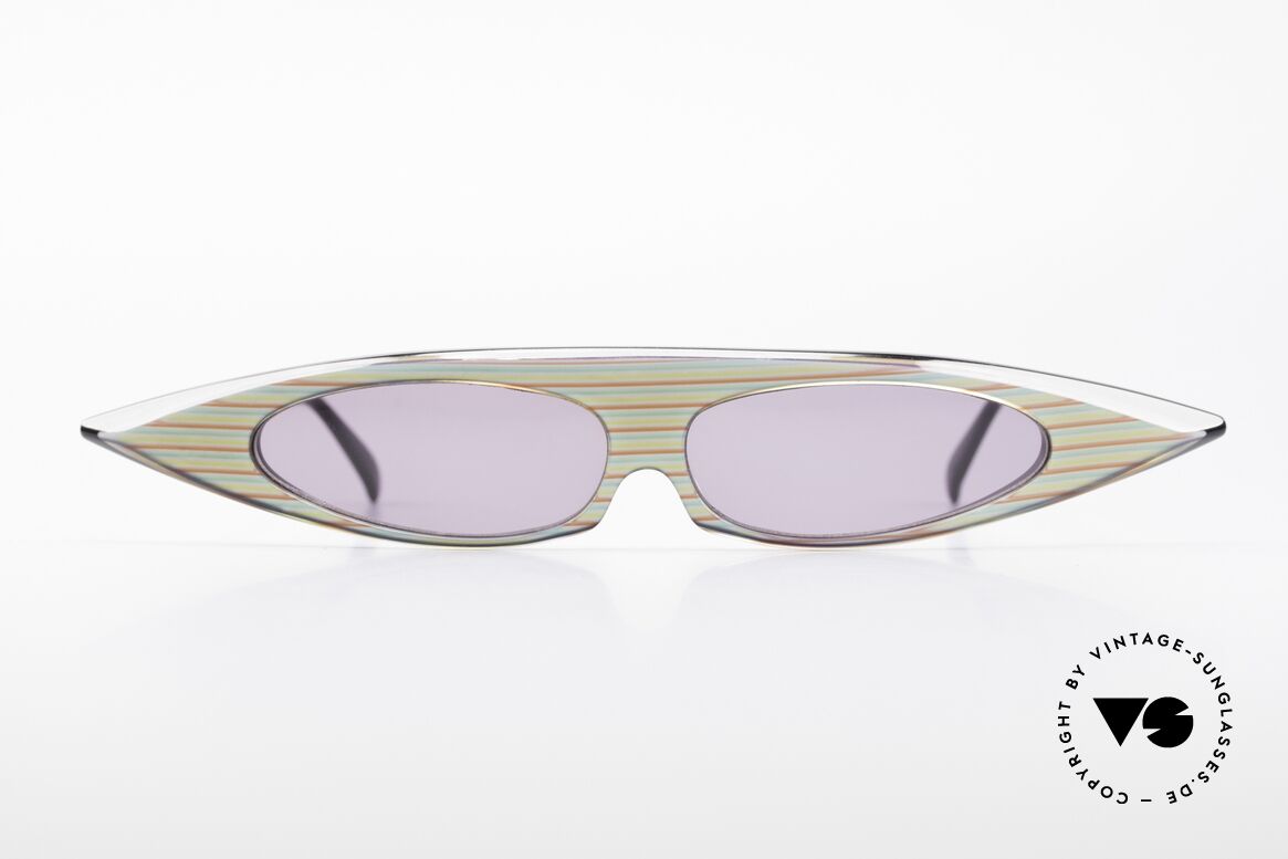 Alain Mikli 0104 / 215 Futuristic 1980's Sunglasses, rare, vintage designer sunglasses by Alain Mikli, Made for Women