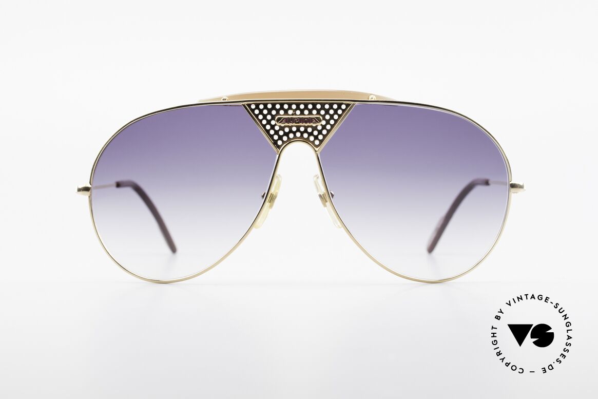 Alpina TR4 80's Miami Vice Sunglasses, legendary Alpina 1980's designer aviator sunglasses, Made for Men