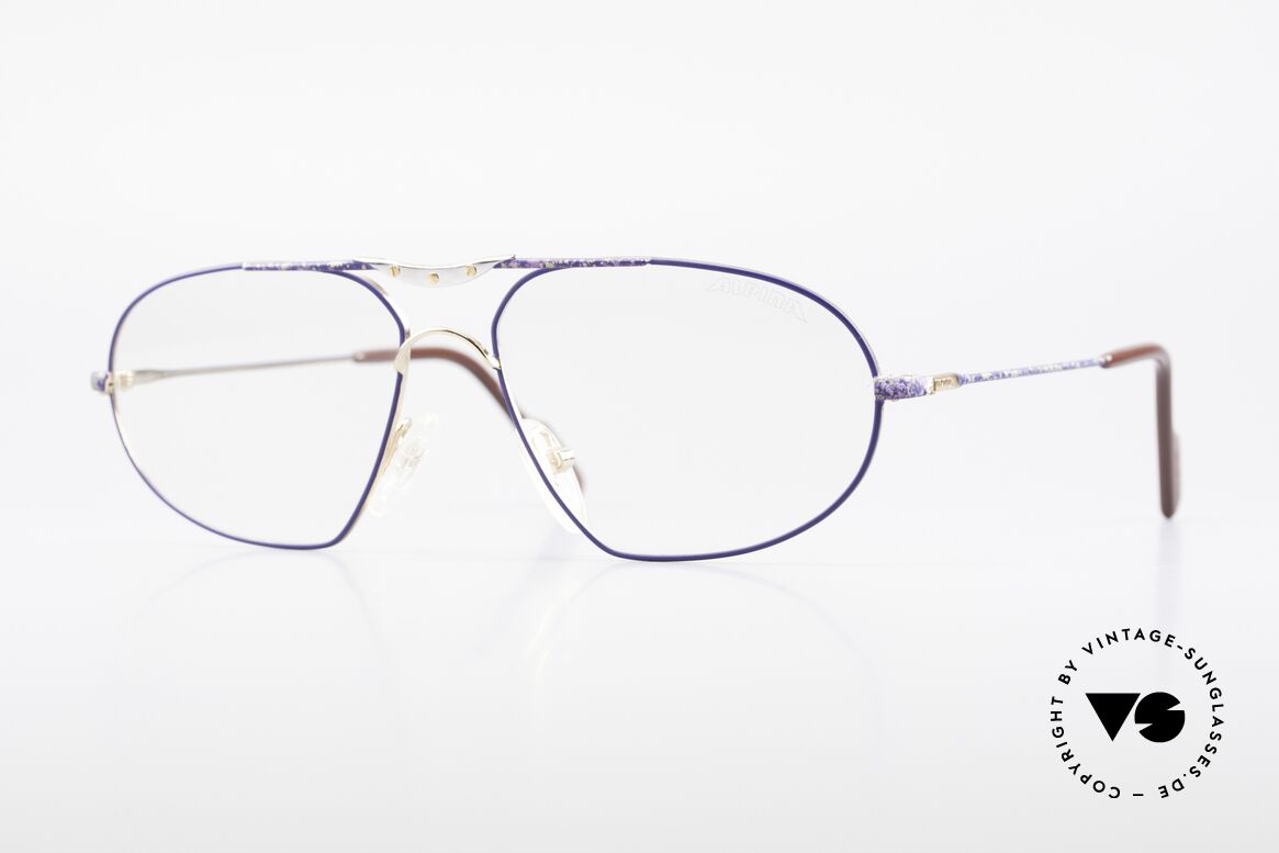 Alpina M1F755 Old Classic Men's Eyeglasses, classic metal eyeglass-frame by Alpina from the 90's, Made for Men