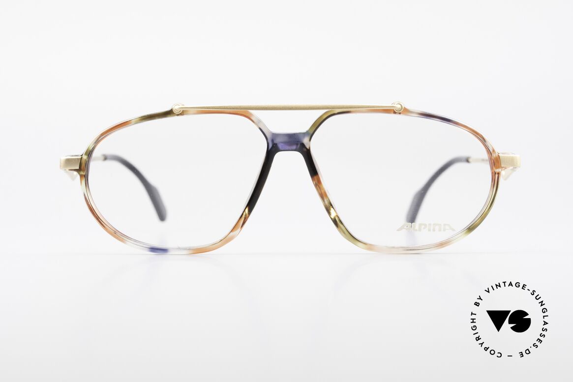 Alpina TFF461 90's Designer Eyeglasses Men, Alpina premium vintage eyeglasses from 1993/94, Made for Men