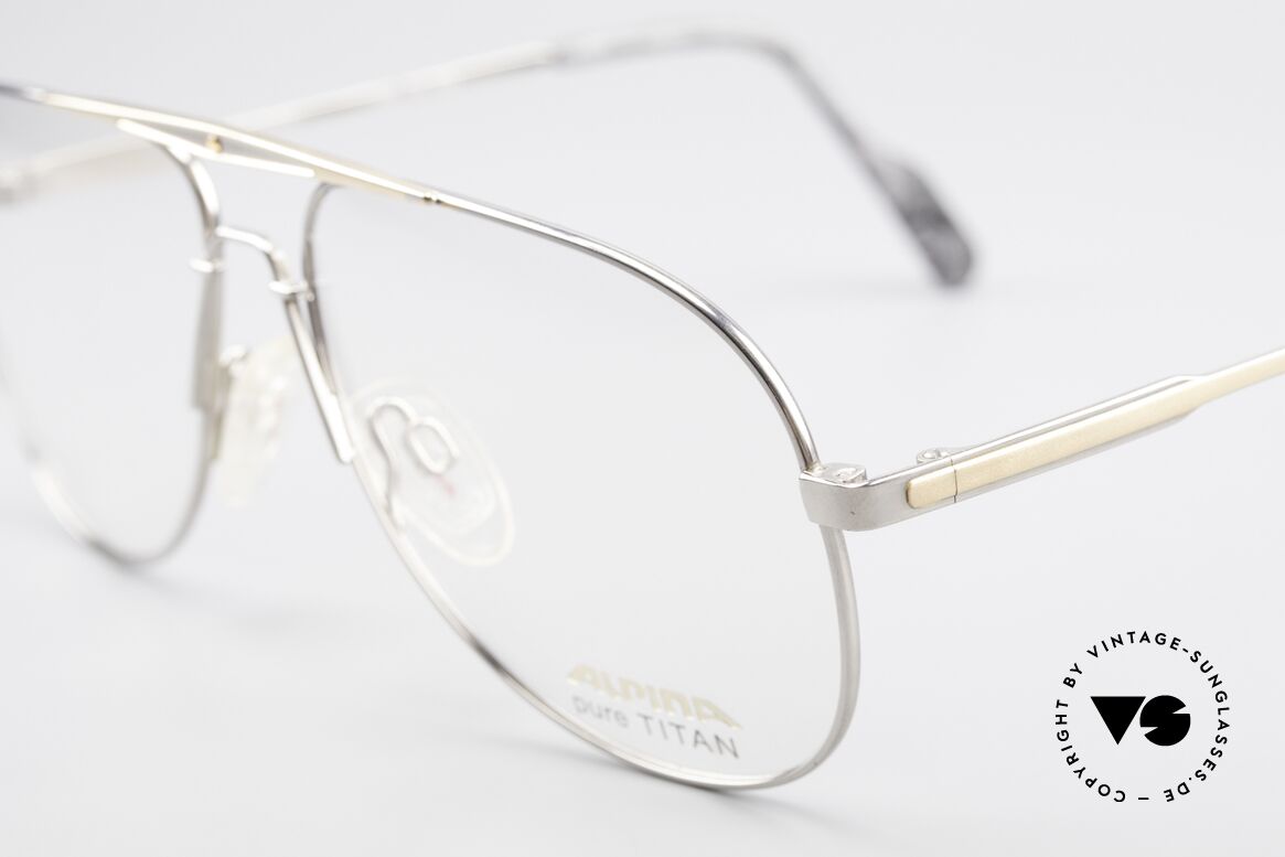 Alpina M1FT Vintage Aviator Titan Frame, unworn (like all our vintage eyeglasses by Alpina), Made for Men